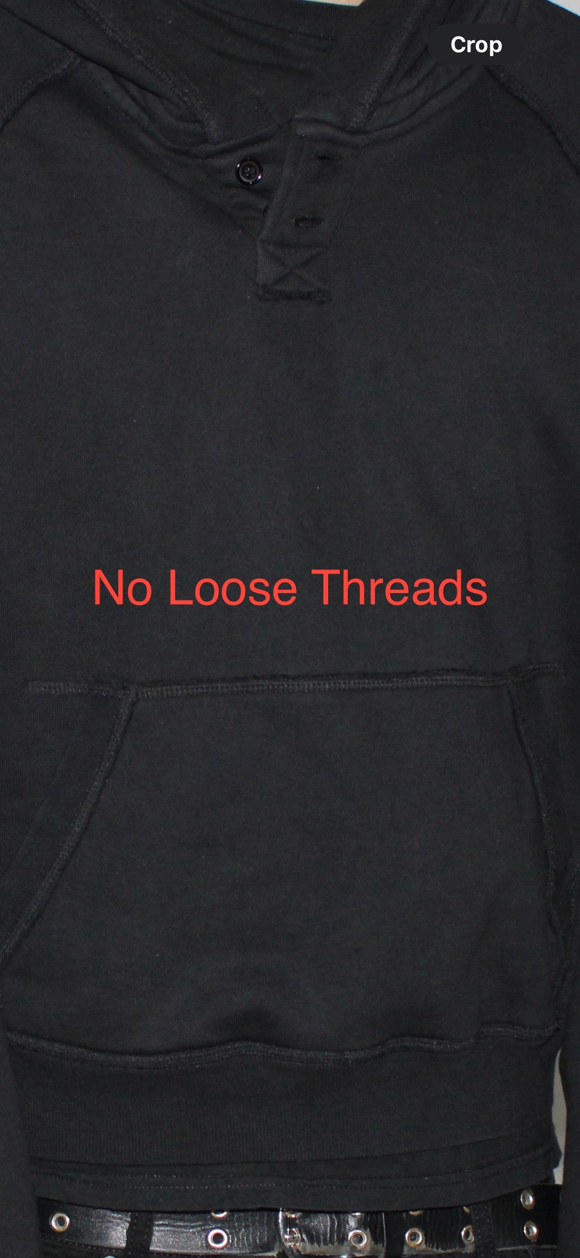 Henley Hoodie (Black)